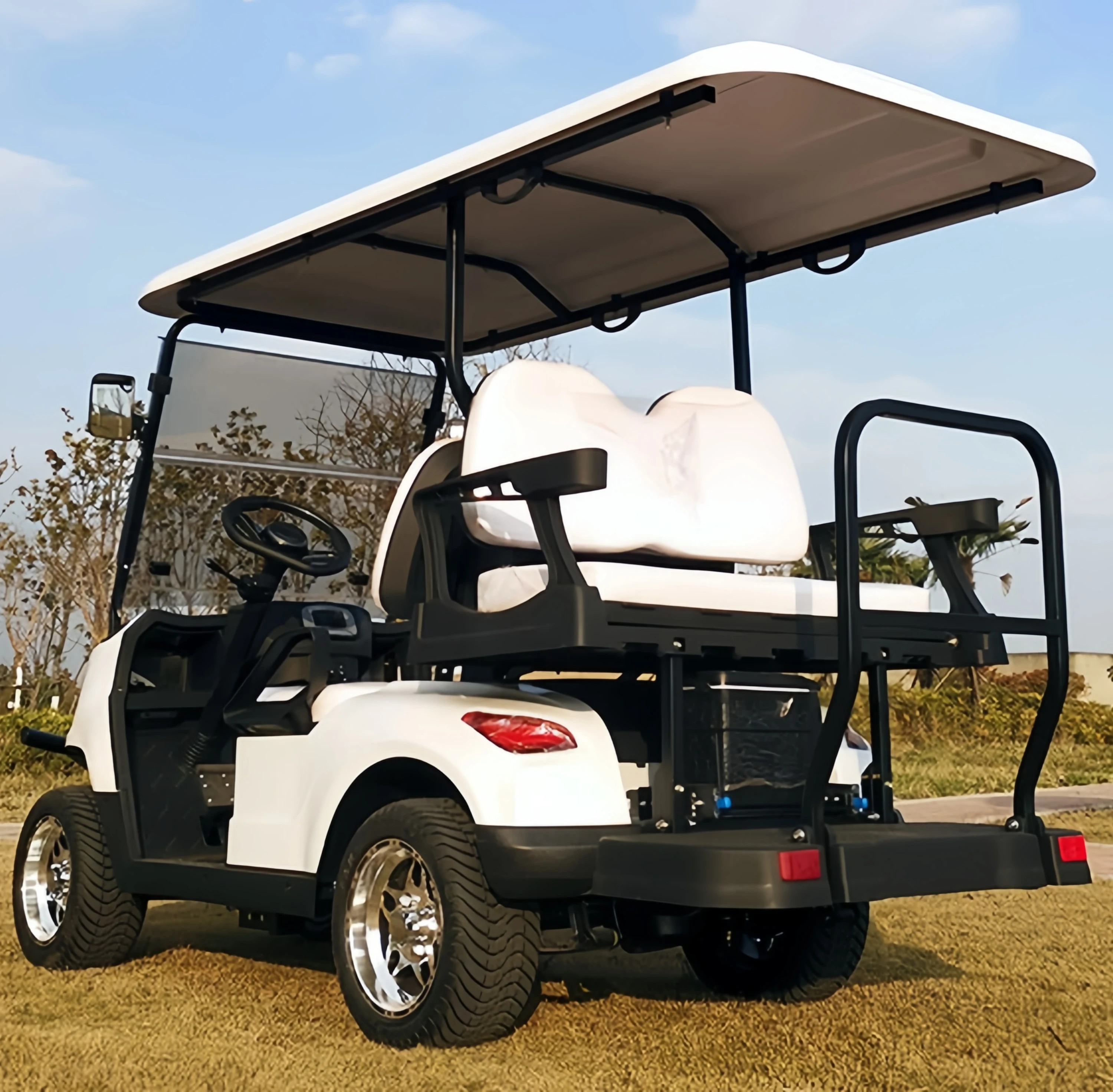 High Quality 5kW 48V Electric Golf Cart 6 Seat electric Scooter Long Range 4 Wheel Electric Golf Cart