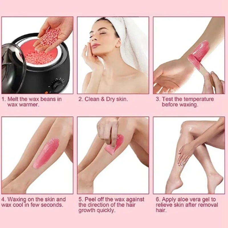 Waxing Wax Beans For Hair Removal Full Body Hot Film Hard Depilatory Wax Beads 300G For Heater Machine
