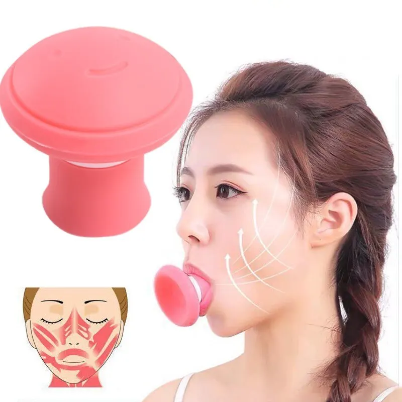 Face Exerciser Silicone Jawline Exerciser Lifting Firming Face Double Chin Remover Ball Breathing Trainer Slimmer Muscle Training Face Lift