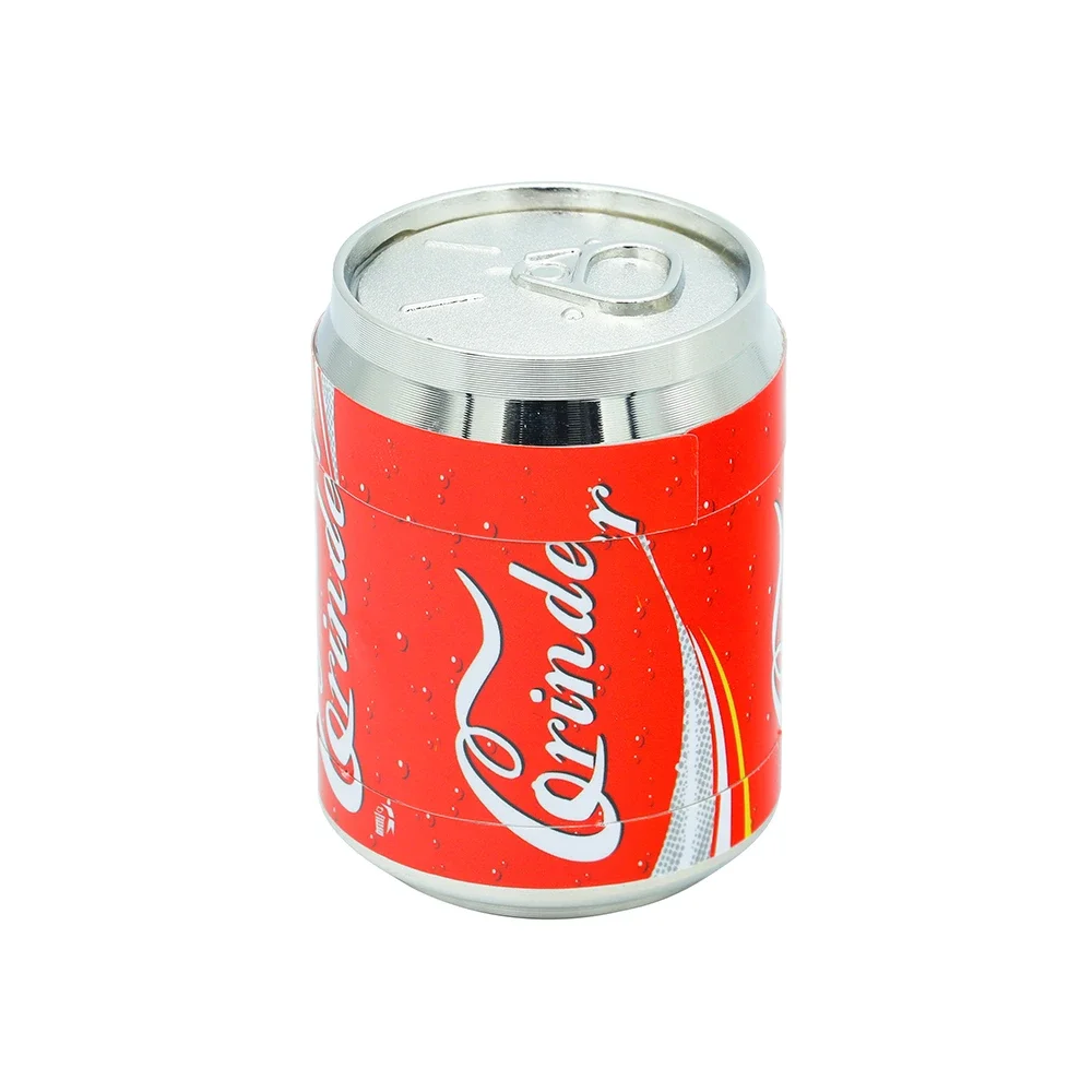 42mm Zip top Can grinder with 3 layers of zinc alloy material for food grinding compact and portable
