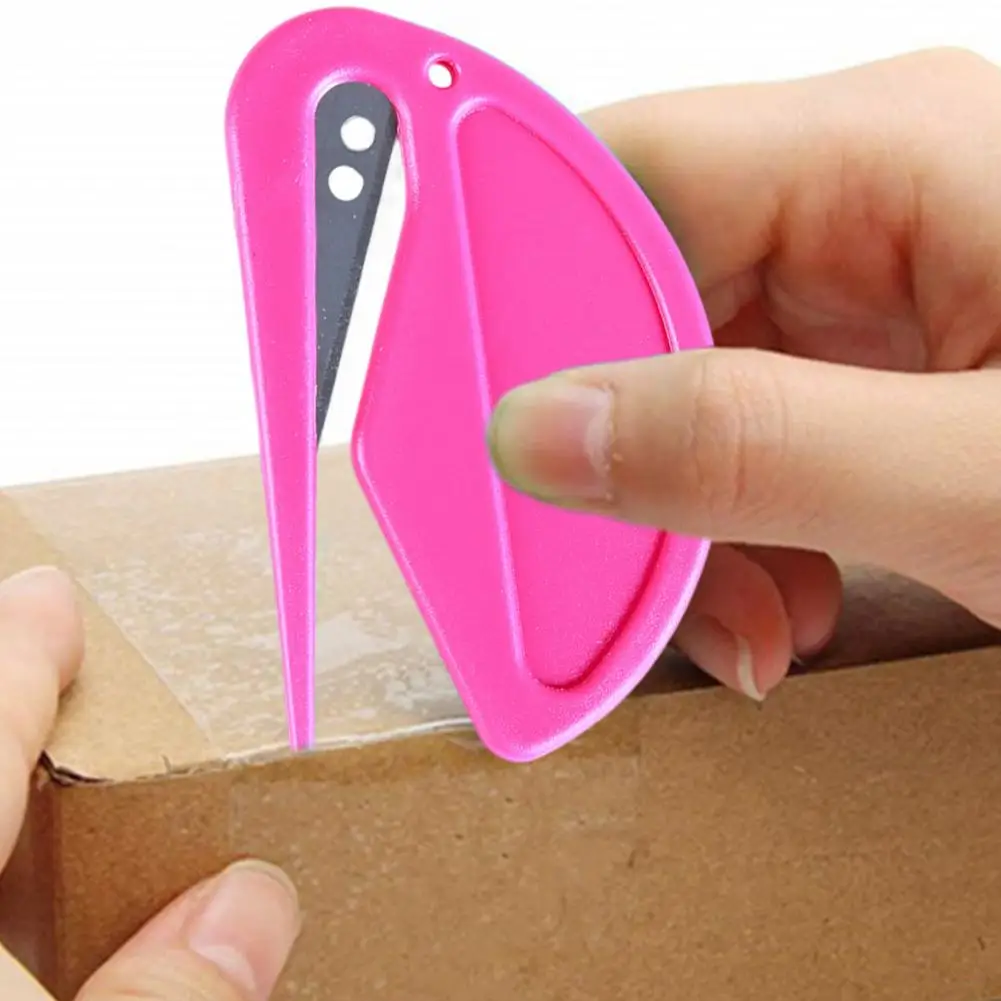 2Pcs/Set Letter Opener Plastic Mini Portable Pointy Tip Safe Sharp Efficient Mail Envelope Opener Cutter Home Office Supplies