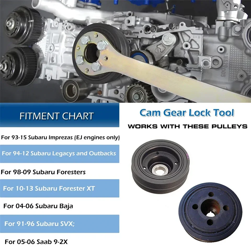 Outil Verrouillage Cames Distribution Subaru (modèles 02+) - Acier Durable