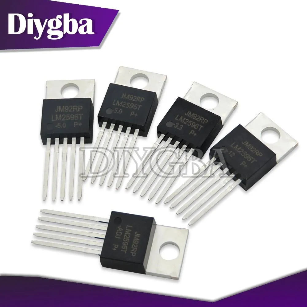10 Pz To220-5 Lm2596T-Adj Lm2596T To-220 Lm2596-5.0 Lm2596T-3.3 Lm2596-3.3 Lm2596T-12 Lm2596-Adj Lm2596T-5