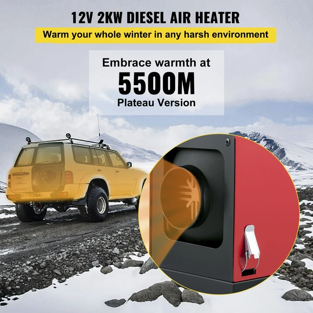 12V 2KW Chauffage Diesel Chauffage d'Air Heater LCD avec