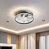 55W Ceiling Fan With Light, Ceiling LED Light Fan with Remote, Electric fan with LED Lamp for Home Rooms Bedroom 34cm 1