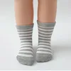 6 Pairs a Lot Baby Floor Socks Infant Stripe Thin Adhesive Socks Kids Boys Color Block Non Slip Socks 2