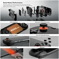 Console de jeu portable AYN ODIN 3, Qualcomm Q8, écran AMOLED 6 pouces 120 Hz, sortie DP 4K, Android, batterie 8000 mAh, charge 60 W, nouveau ODIN3 6