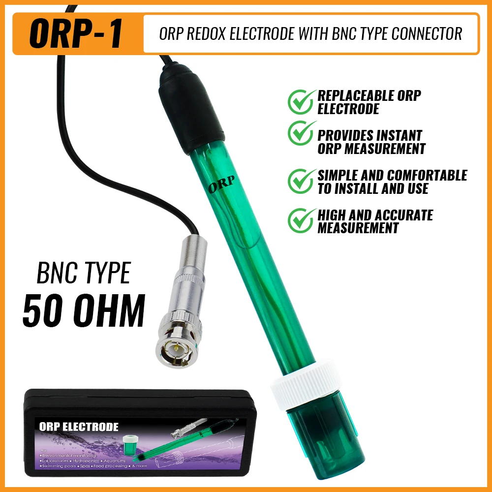 GAIN EXPRESS ORP-Elektrode BNC – Redoxsonde Mit 300 Cm Kabel Für Wasseranalyse, Aquarien & Pools