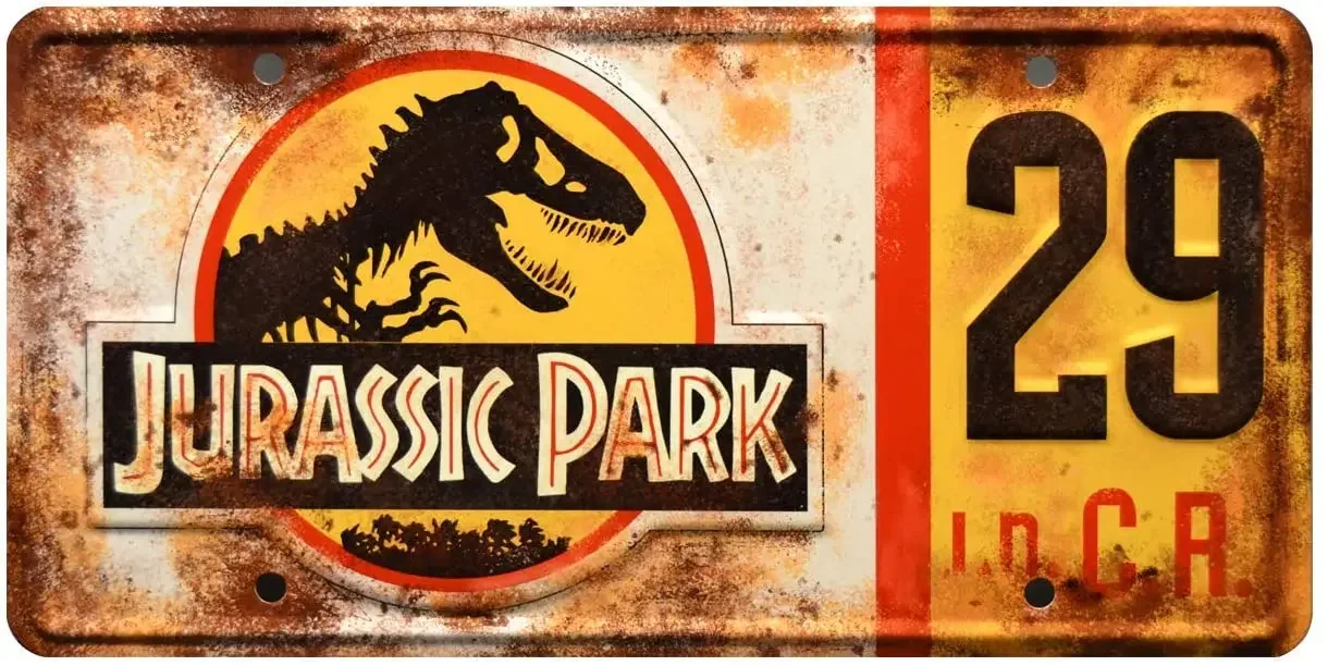 

Jurassic ParkPig Wall Signs Celebrity Machines Jurassic Park |Explorer # 04# 05# 29 # 10# 12# 18| Metal Printing License Plate