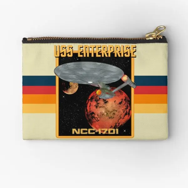 

Uss Enterprise Ncc 1701 кармашки на молнии, чистый мужской бумажник, нижнее белье, трусики, ключ, маленькая упаковка, сумка для монет, косметики