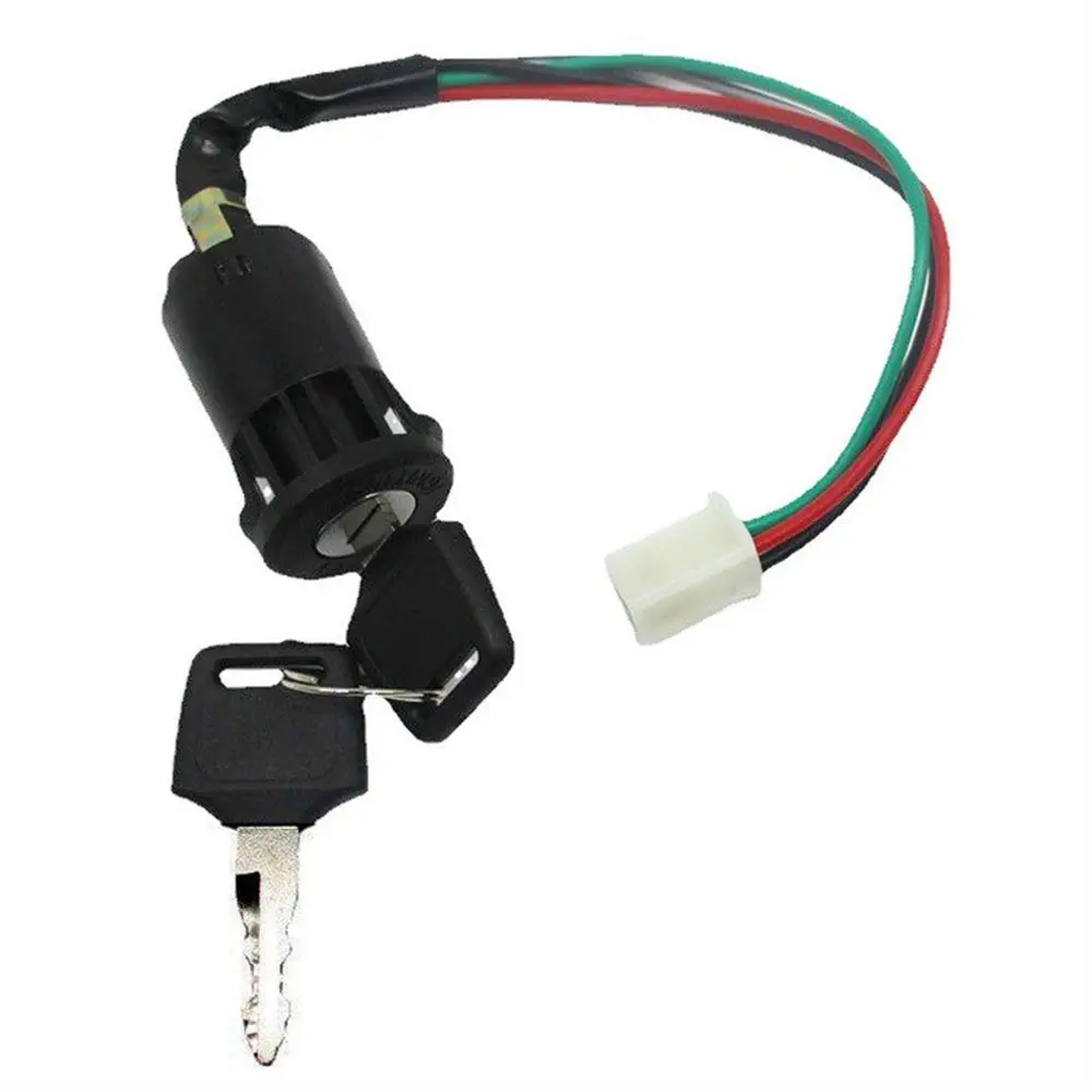 

Male Plugs Motorcycle Ignition Switch ON/OFF Wires Power Lock ATV Ignition Key Switch 2 Keys Electric Scooter Scooter Quad
