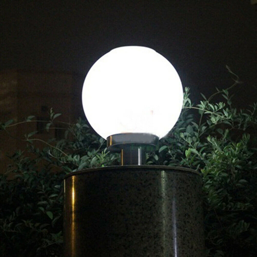 Description Picture 4 of itemStreet Lamp with Acrylic Round Ball Courtyards Modern Solar Powered Outdoor Yard Wall Column Lighting Accessories