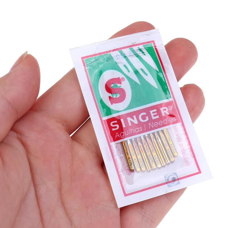 Sewing Needle 50pcs/5bags Mix Size Singer Needles Domestic Household Sewing Machine Needles HAX1 705H 9# 11# 14# 16# 18#