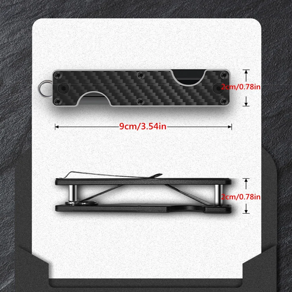 Compact Key Organizer Key Chain Case Minimalist Pocket-Sized Car Holder for Keyring Keychain Loop Piece
