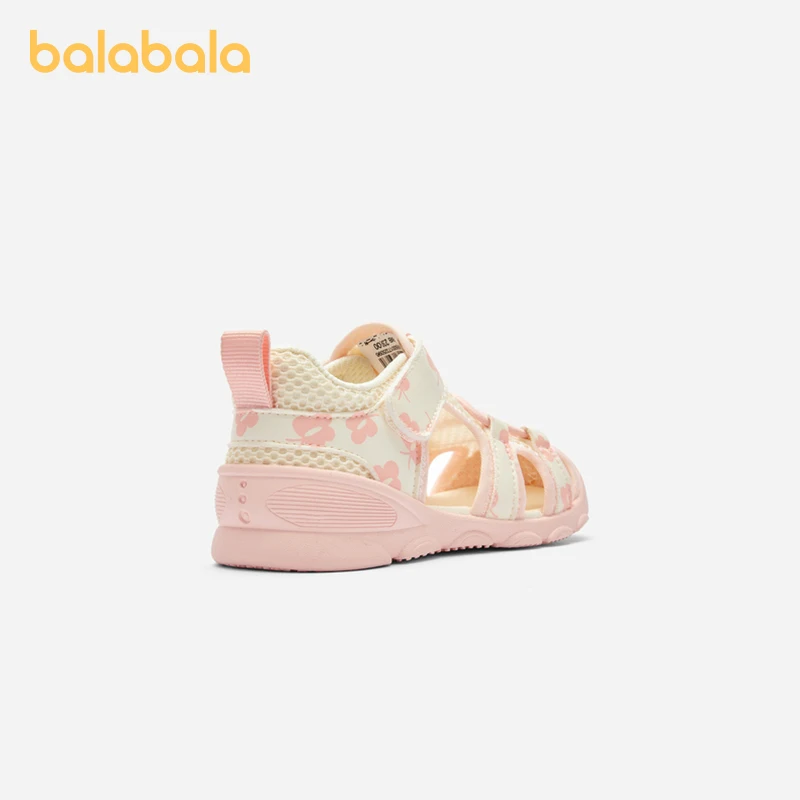 Balabala Baby Walking Shoes Boys Girls Children Sandals Shoes for Infants 2024 Summer New Anti-Slip Breathable Mesh 4