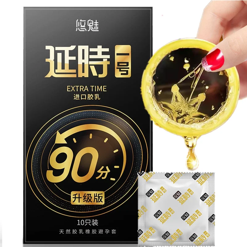 Condoms Sex Toys For Adult Men Delayed Ejaculation Penis Sleeves Ultra Thin Rubber Condoms Hotel Sex Products 10pcs