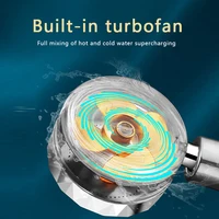 1PC Turbocharged Shower Head Handheld High Pressure Shower Head Enhanced Water Leakage and Anti Drop Household Shower Head 2