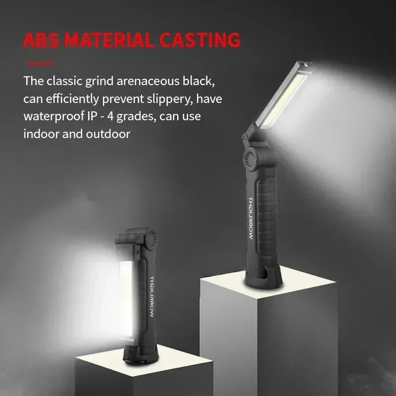 XIWANGFIRE 1-5Pack Portable COB LED W52 Flashlight USB Rechargeable Light Magnetic Lanterna Hanging Lamp Built-in Battery Torch