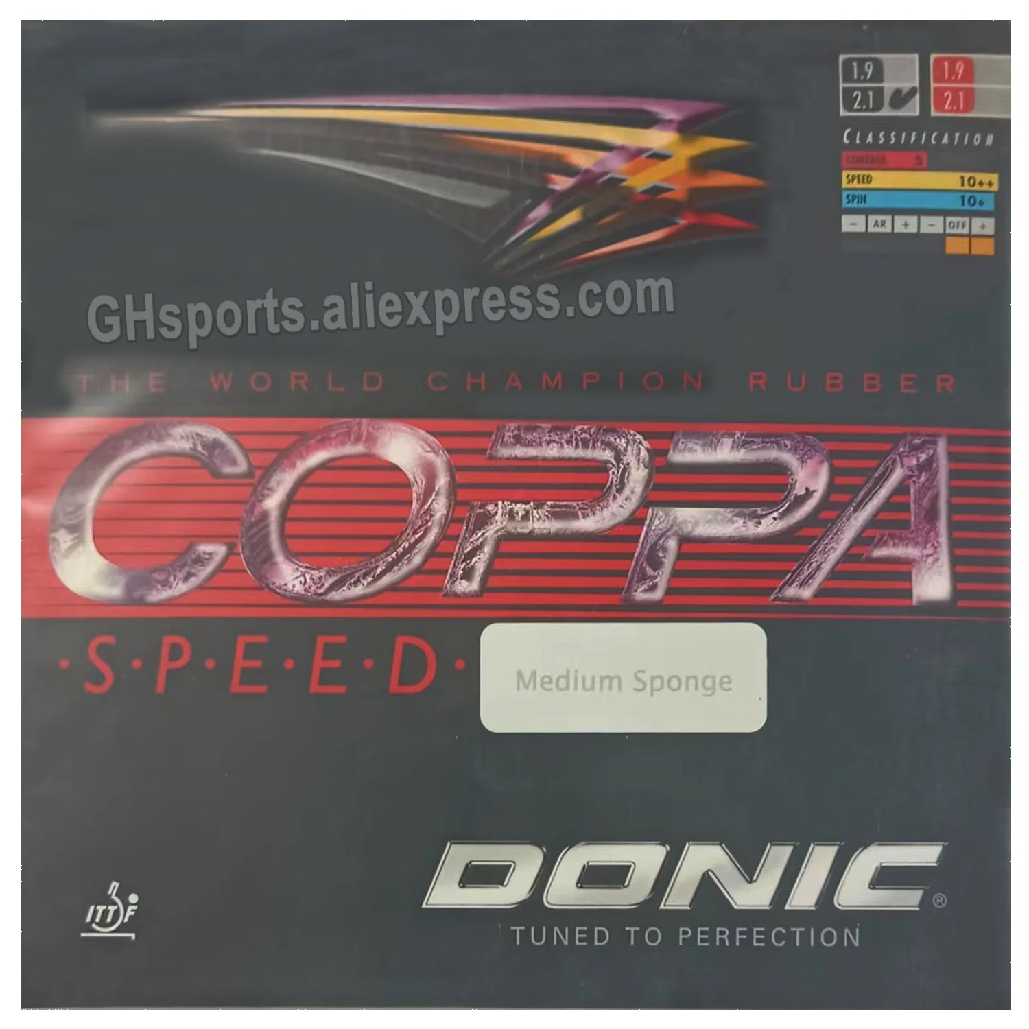 Bionic Coppa Speed 12071 # Nero Pips-In Ping Pong In Gomma Con Spugna
