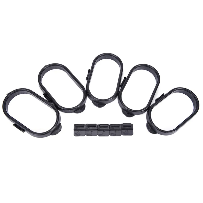 Car Trash Car Rubbish Bag Plastic Clip Vehicle Garbage Bags Frame Pasted Trash Holder Black