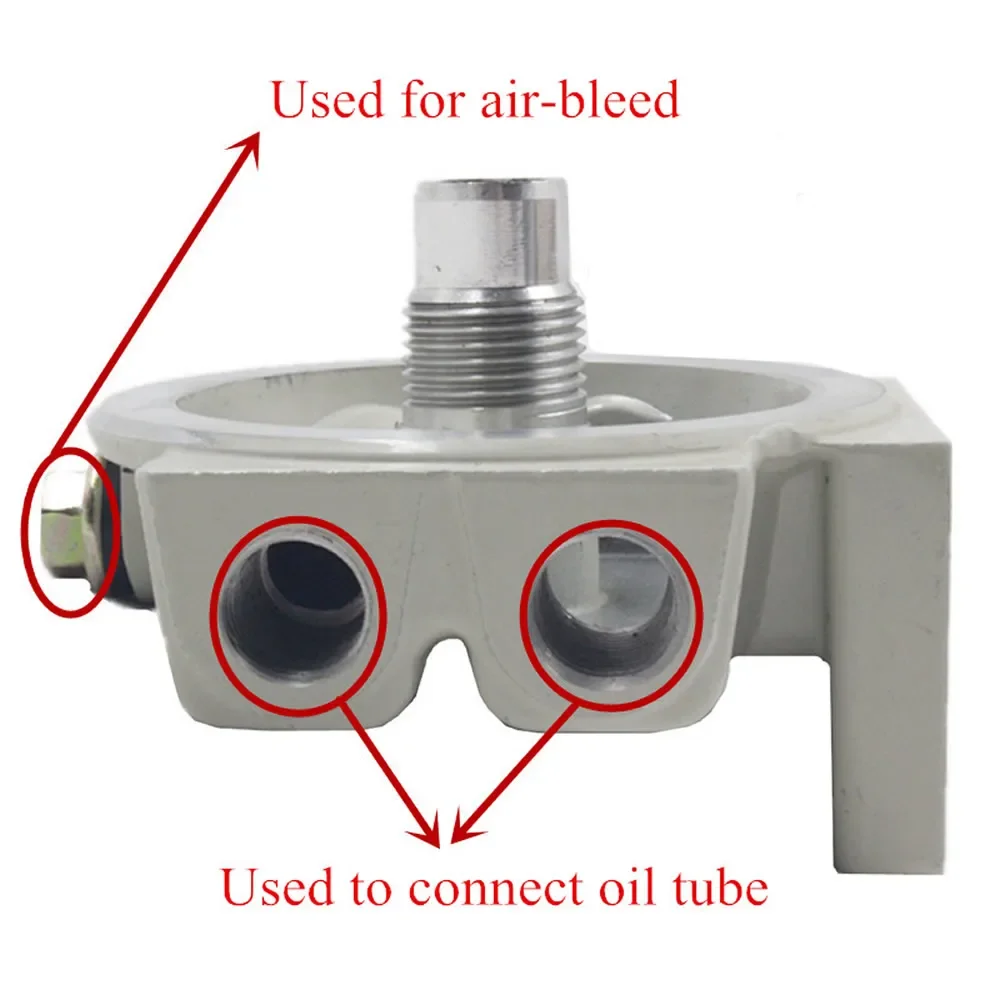 Fuel Filter R12T Fuel Filter Base with 2 Fittings 2 Plugs for 120AT S3240 W712/75 OP 570 Oil Filter