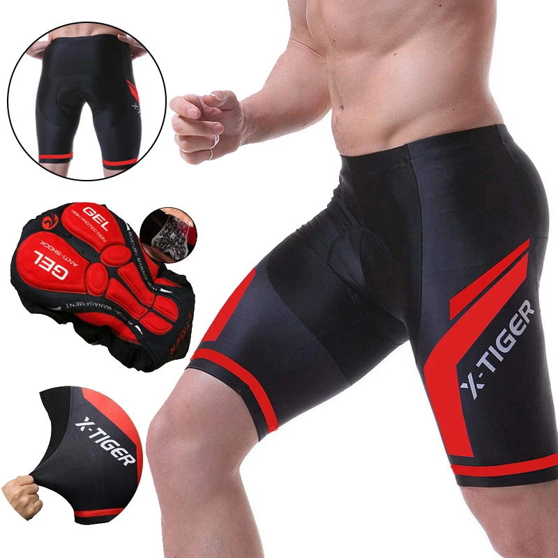 X Tiger Pantalones Cortos de Ciclismo para Hombre con Almohadilla Pantalones Bicicleta Acolchada con Gel Cortos MTB Bicicleta Pantalones Cortos shorts|padded cycling shortsbike shorts - AliExpress