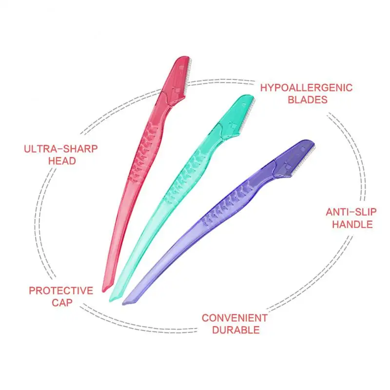 1/3/5PCS Set Portable Eyebrow Trimmer Face Hair Razors Women Eyebrow Shaver Hair Removal Trimmer Shaver Beauty Makeup Tools