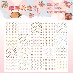 Cute Cartoon Nail Sticker Set - 20 - Piece Adorable Designs for DIY Nail Art & Decoration (B)