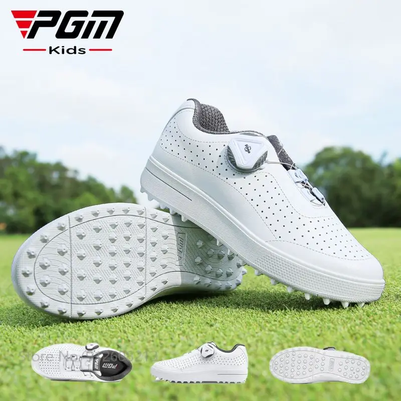 pgm-teenagers-golf-shoes-breathable-golf-shoes-boys-girls-soft-ultra-light-sports-footwear-children-casual-anti-slip-sneakers