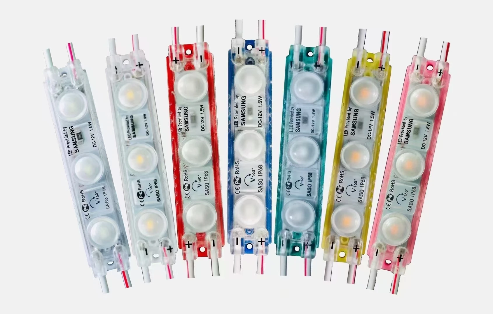 20PCS IP68 injection led module 12V with lens Waterproof 1.5W white LED sign shop banner Channel Letters