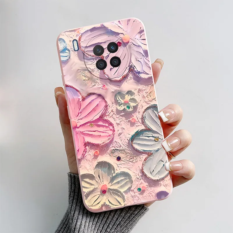 Cute Cartoon Black Cat and Poppy Dog Silicone Phone Case - Soft TPU Back Cover