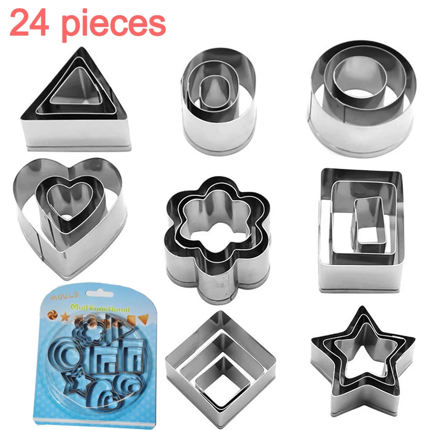 Set Da 6 Stampi Per Biscotti In Acciaio Inox: 1 Stampo Concha + 5 Formine Maiale - 3