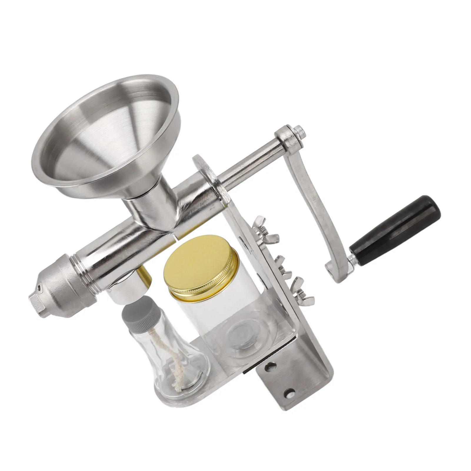 Description Picture 2 of itemManual Oil Press Machine Stainless Steel Cold Hot Press Oil Maker for Nuts Seed Home Oil Presser Maker Machine