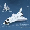 1/287 Alloy Space Shuttle Toy Military Simulation Aviation Model Airplane Both Sides of The Wings Can Emit Light for Boy Gifts 6