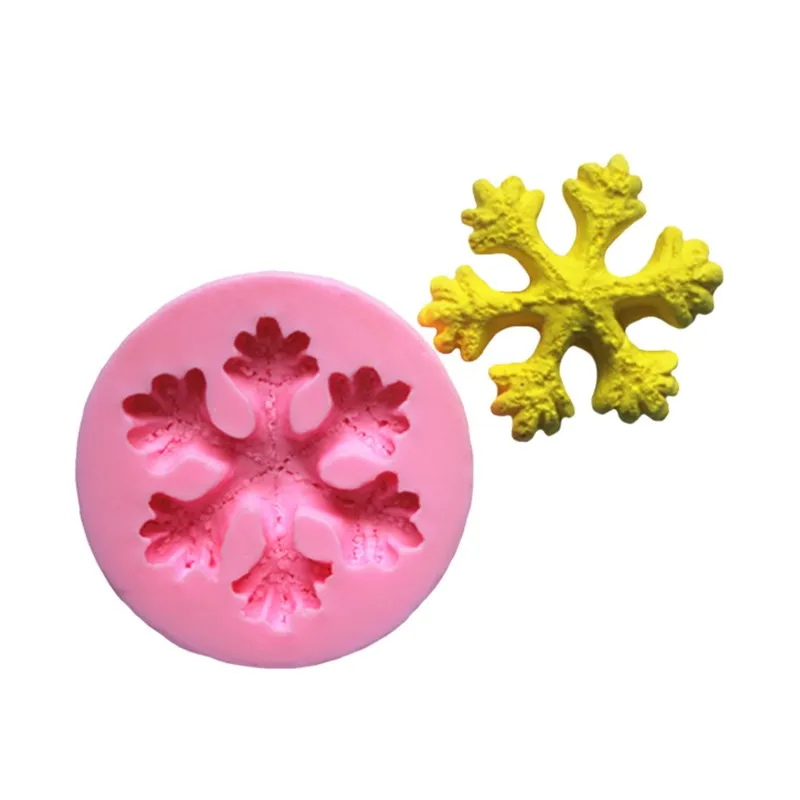 

Christmas Silicone Snowflake Mold Candle Soap Aromatherapy Plaster Candle Decoration Cake Candy Dessert Chocolate Making Tools