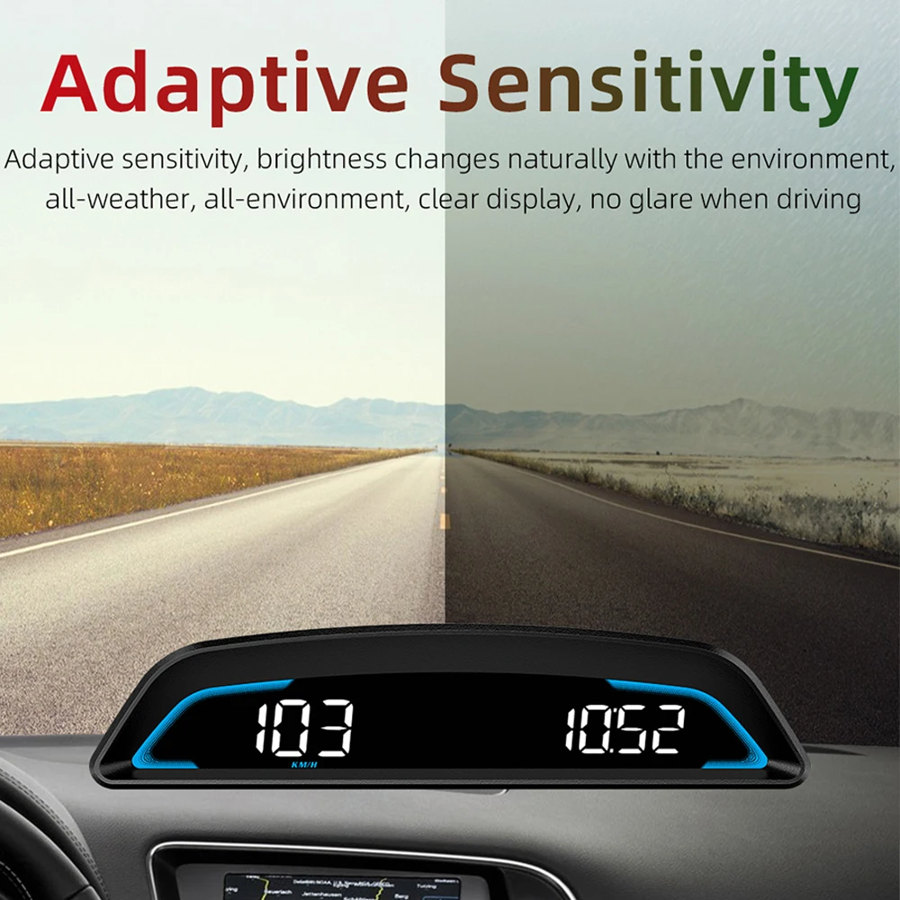 Podofo GPS HUD ڵ ӵ, LCD   ÷, ڵ Ʈ  ˶,    ׼, 5.5 ġ