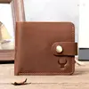 Customized Pure Leather Wallet for Men with Coin Pocket Best Personalised Designer Genuine Leather Mens Wallet with Coin Pocket 6