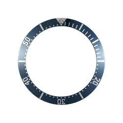 Elegant Black and Blue Bezel Insert with Green Luminous Accents (Blue2)