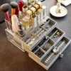 Velvet Acrylic Jewelry Organizer with 3 Drawers Stackable Display Storage Earrings Necklace Bracelets Box Holder Case for Women 6