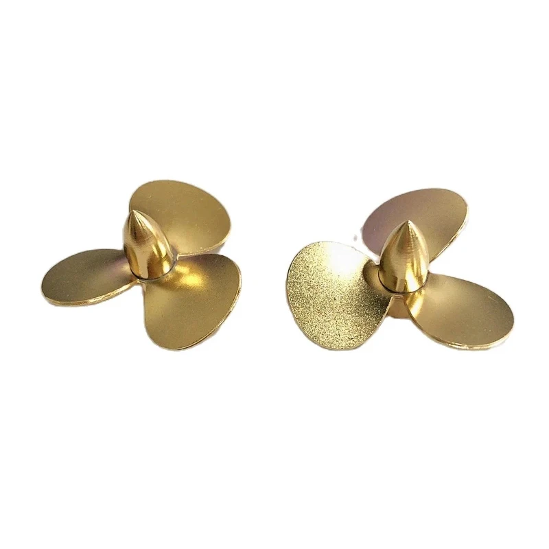 

Electric Boat Model Diameter 35mm 3 Blades Propeller Aperture M4 Brass Paddle Marine Props for RC Simulation Ship Accessories