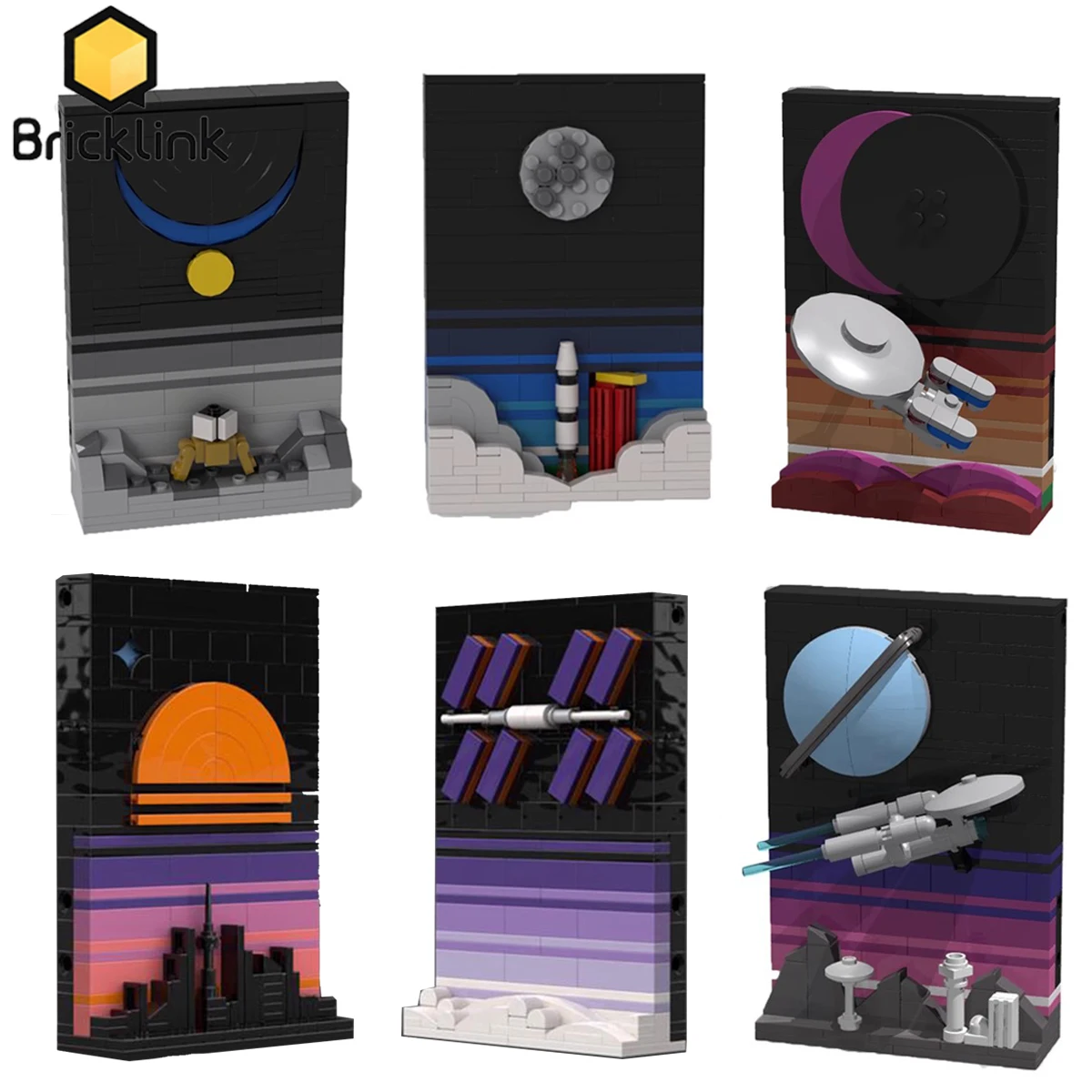 Bricklink Ideas Star Movie Series Tales Of The Space Age 21340 Apollo Ascensione Quietness Base Set Building Blocks Giocattoli Regalo