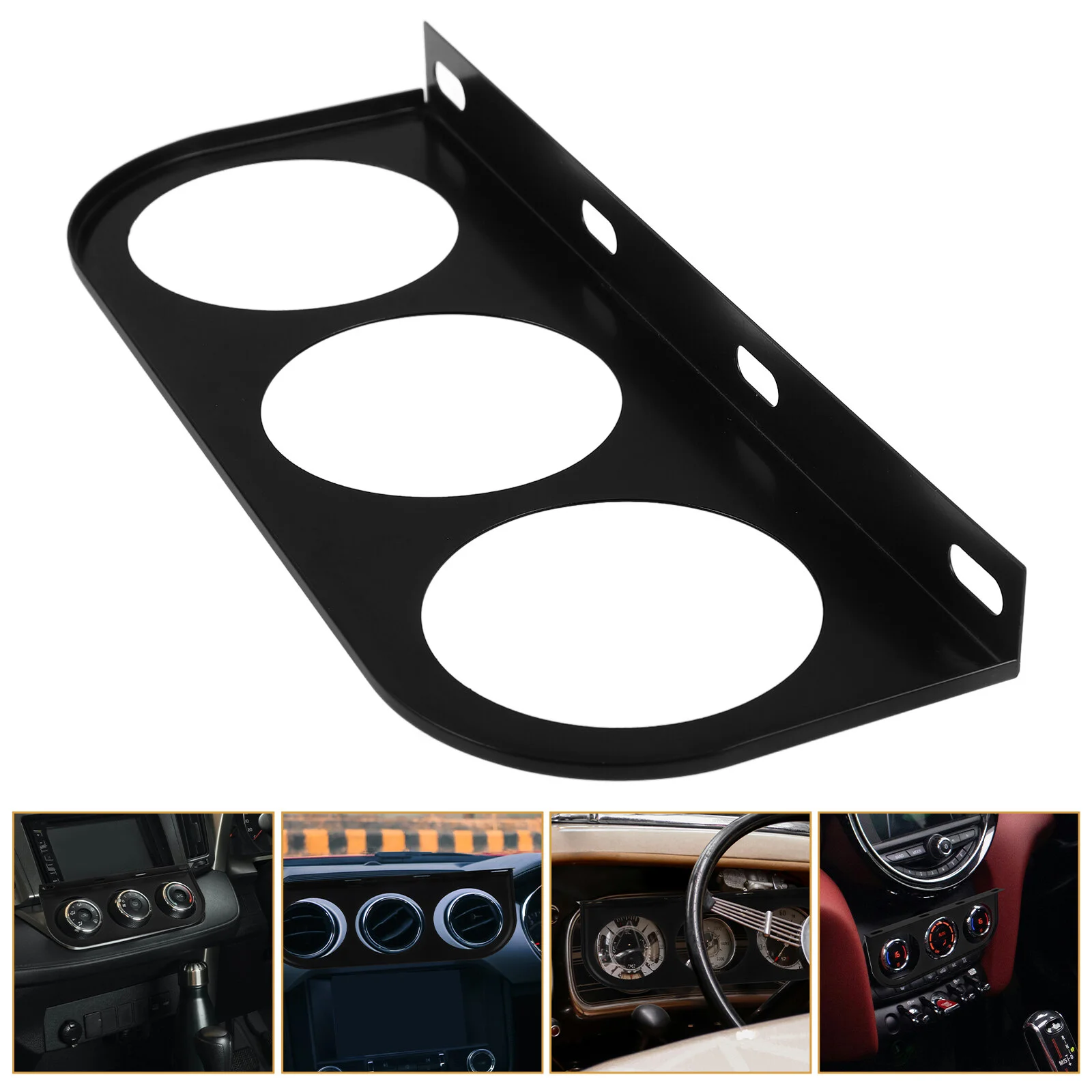 

Instrument Shelf Car Meter Mount Refit Gauge Holder Kit Dash Iron Voltage Dashboard