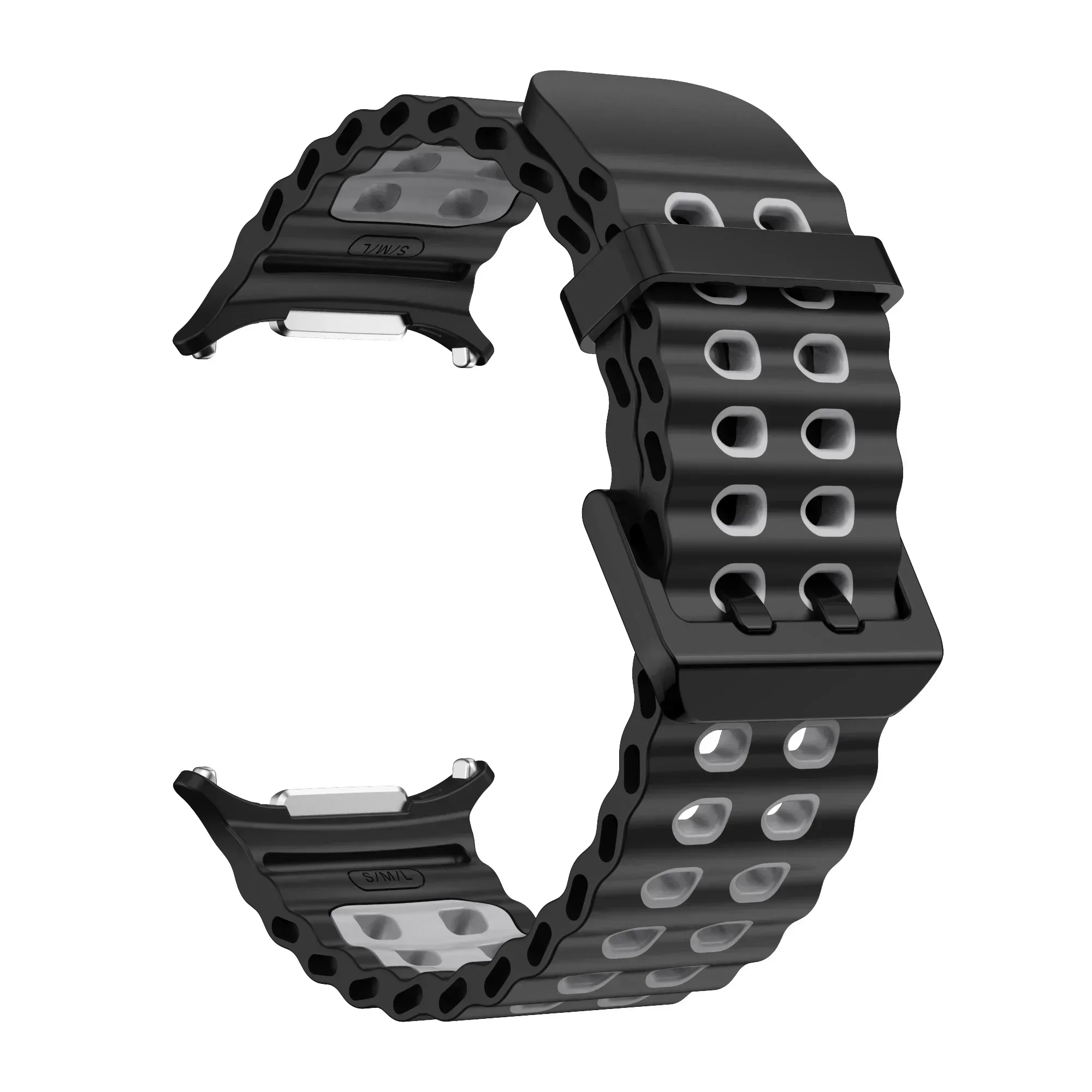 Premium Marine Silicone Sport Bracelet for Smart Watches - Original Strap Accessory