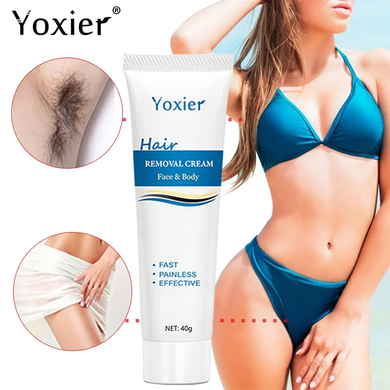 Painless Hair Removal Cream Face Arm Leg Back Underarms Bikini Line Full Body Repair Gentle Non-Irritating Skin Care 40g yoxier hair removal cream fast whole body nourish gentle painless non irritating repair smooth unisex private parts care 40g