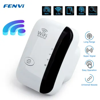 FENVI 300Mbps 무선 와이파이 중계기 원격 와이파이 익스텐더 WiFi 앰프 802.11N WiFi 부스터 반복 증폭기 Wi Fi Reapter 상품 이미지