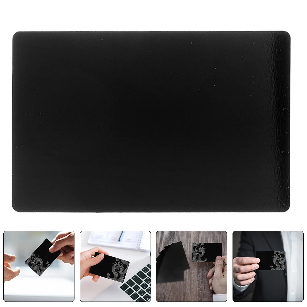 

20 Pcs Metal Business Card Aluminum Cards Personalized Blank Name for Engraving