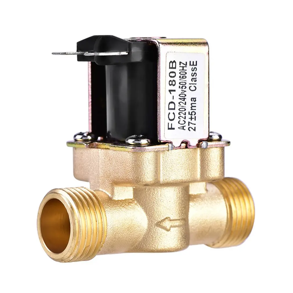 

G1/2'' Brass electric solenoid valve N/C 12v 24v 220v G3/4'' Water Air Inlet Flow Switch for solar water heater valve