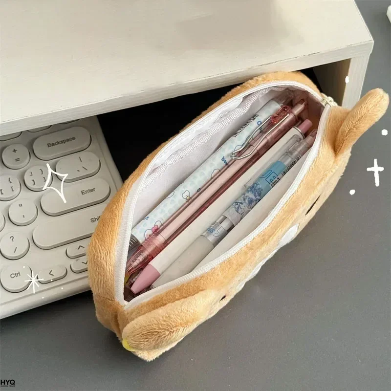 Kawaii Rilakkuma Pencil Cases For Kids Girls Cute Cartoon Bear Pencil Pouch Organizer Pen Bag School Stationeries Gifts Ins Hot - 3