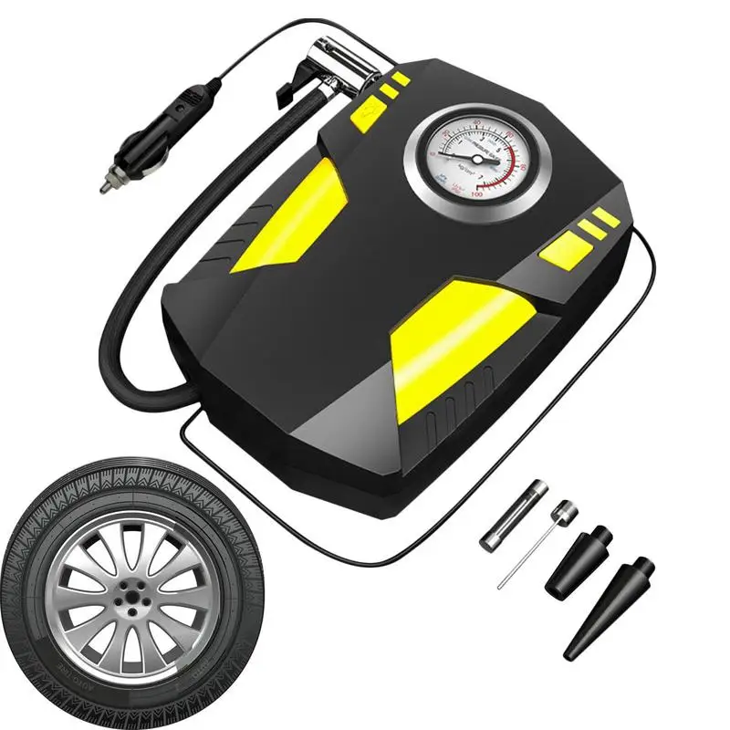 

Portable Tire Inflator Tire Inflator Air Compressor 12V DC Electric Air Pump Nozzles For Swimming Laps Pool Toys Basketballs