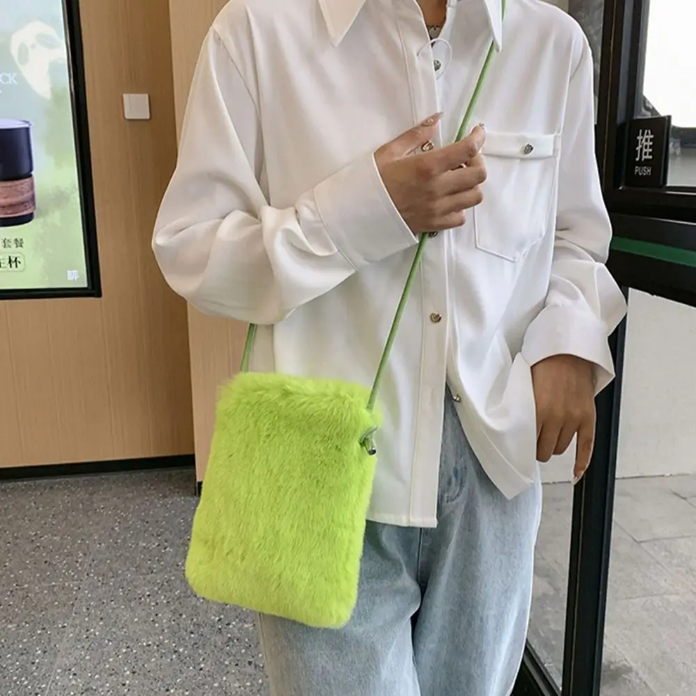 

Soft Plush Bags Fashion High-capacity Crossbody Plush Underarm Bag Wallet Girl